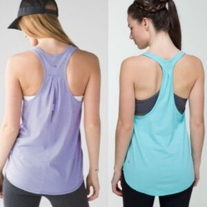 Lululemon 2 tank tops Salute the‎ Sun Singlet and 105 f singlet